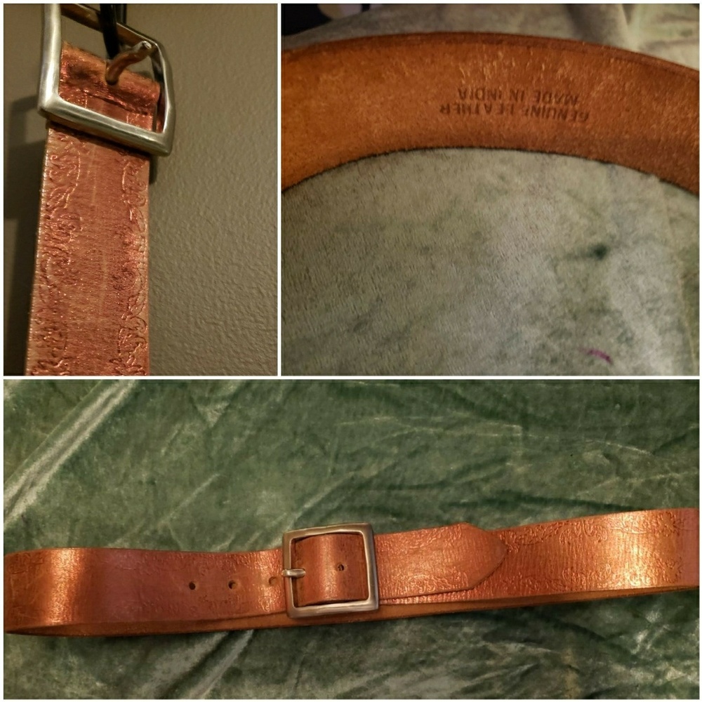 Leather belt
